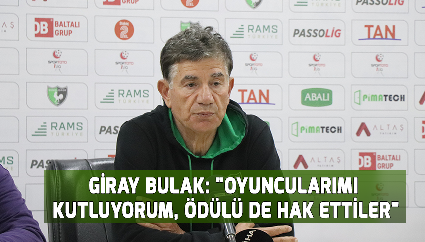 Giray Bulak: “Oyuncularımı kutluyorum, ödülü de hak ettiler”