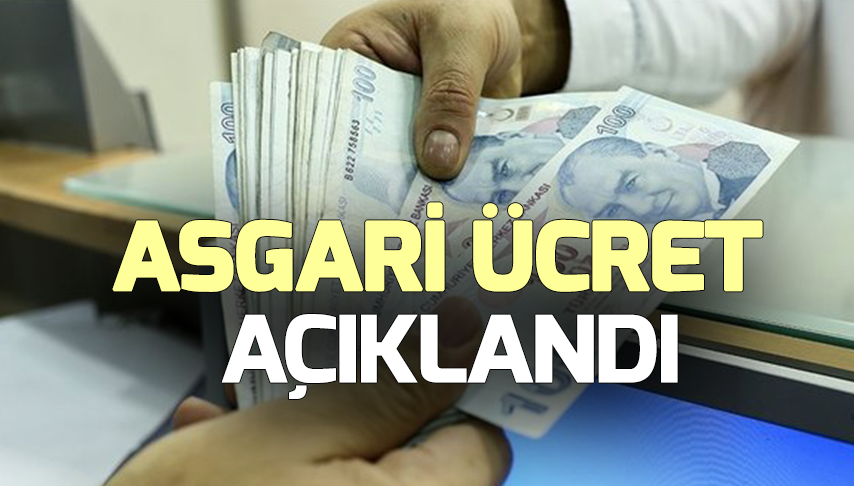 Asgari ücret açıklandı!