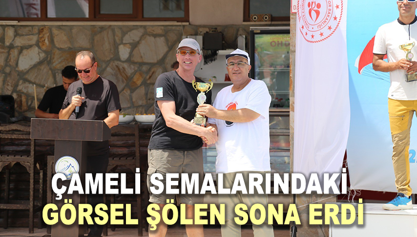Çameli semalarındaki görsel şölen sona erdi