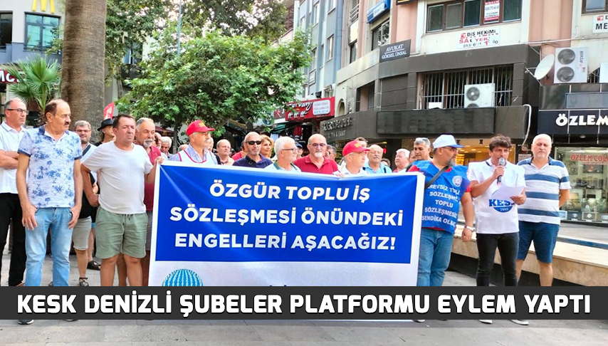 KESK Denizli Şubeler Platformu Eylem Yaptı