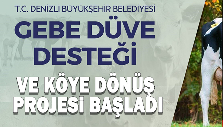 <strong>Denizli</strong> Büyükşehirin köye dönüş projesi başladı