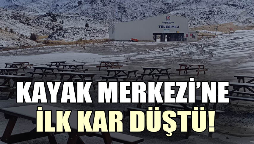 Kayak Merkezi’ne İlk Kar Düştü!